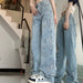 Women's Retro Denim Jeans: High Street Style