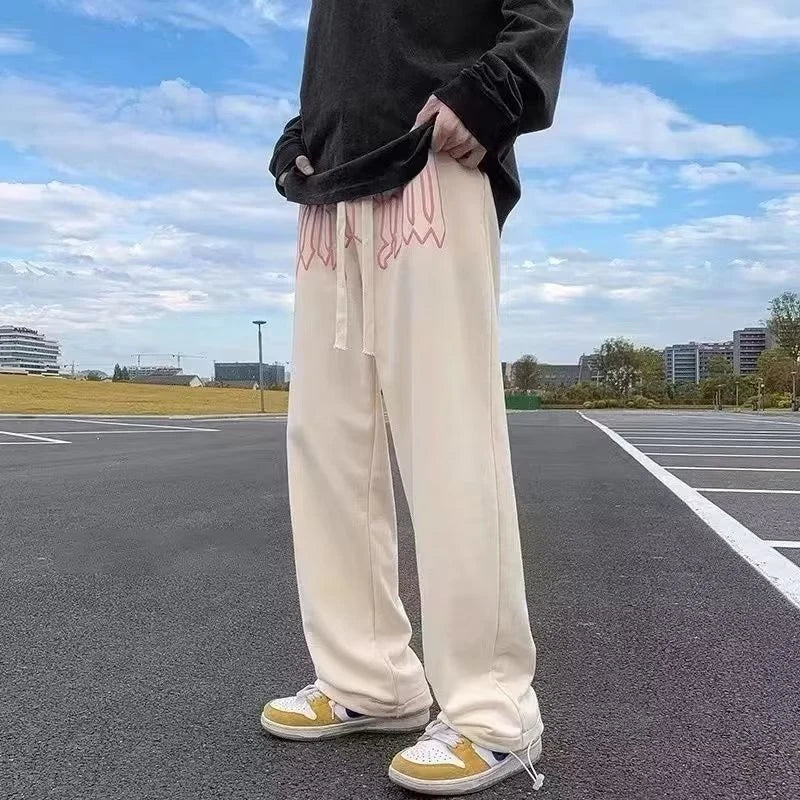 Men’s American Style Joggers – Hip Hop Loose Fit Streetwear Drawstring Sweatpants