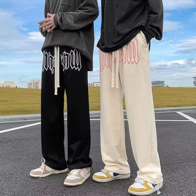 Men’s American Style Joggers – Hip Hop Loose Fit Streetwear Drawstring Sweatpants