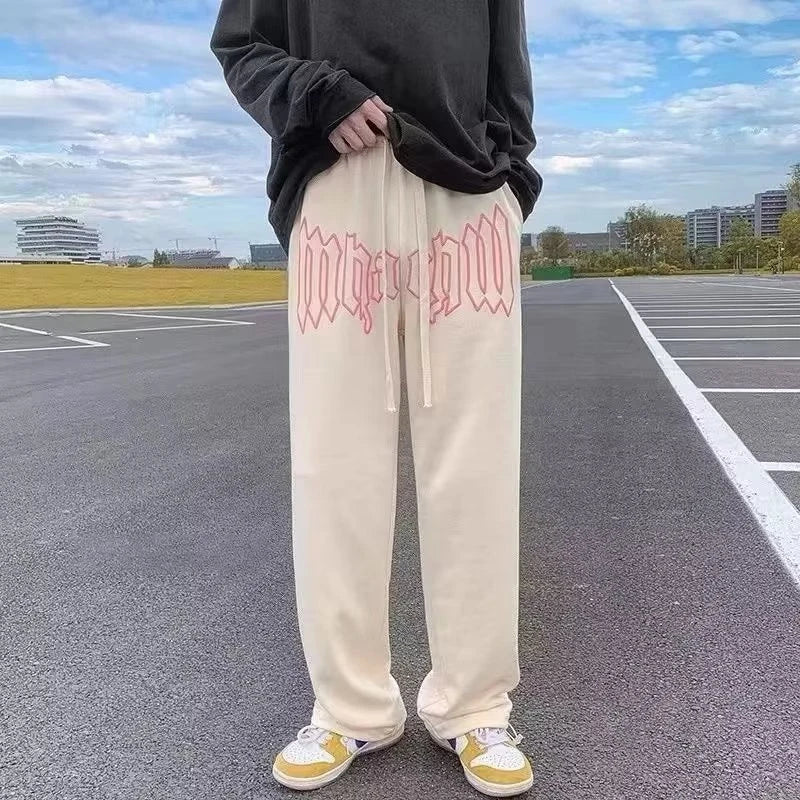 Men’s American Style Joggers – Hip Hop Loose Fit Streetwear Drawstring Sweatpants