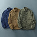 Korean Fashion Men's Loose Fit Long Sleeve Shirt - Casual & Comfortable